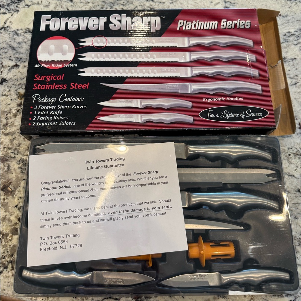 Forever Sharp Platinum Series Knife Set